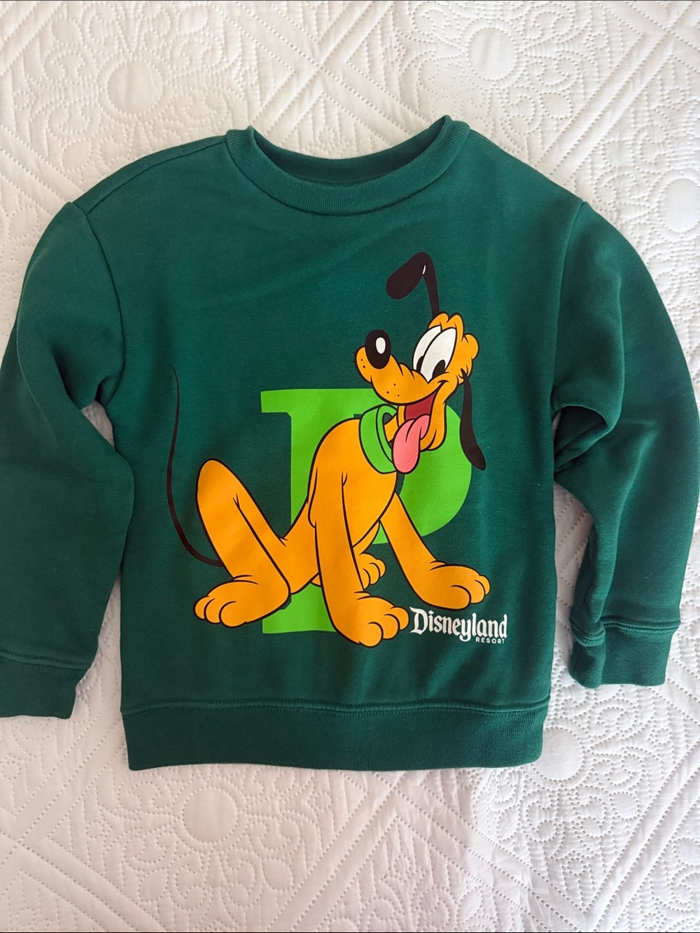 Disney Green Kids Pluto Sweatshirt